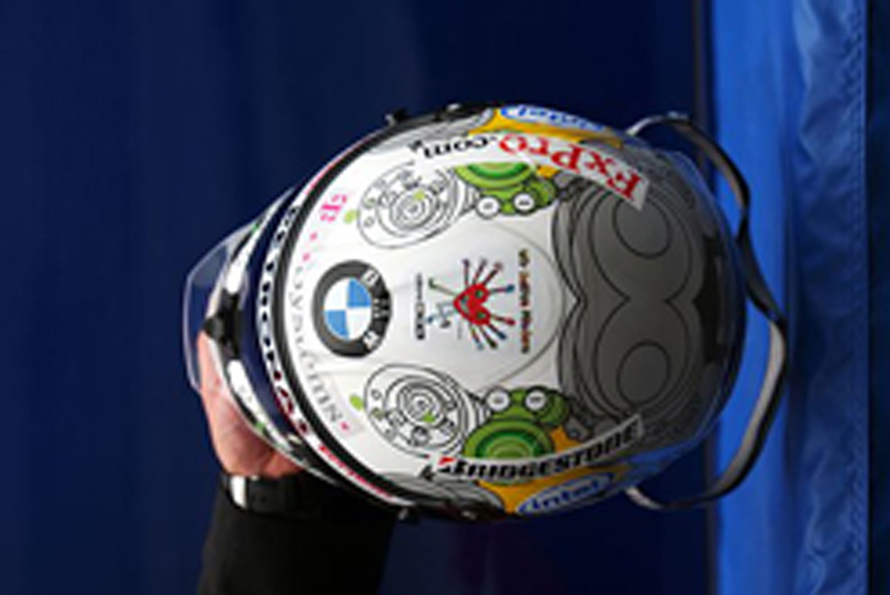 ニック・ハイドフェルド F1ドイツGP特別ヘルメット (上面)