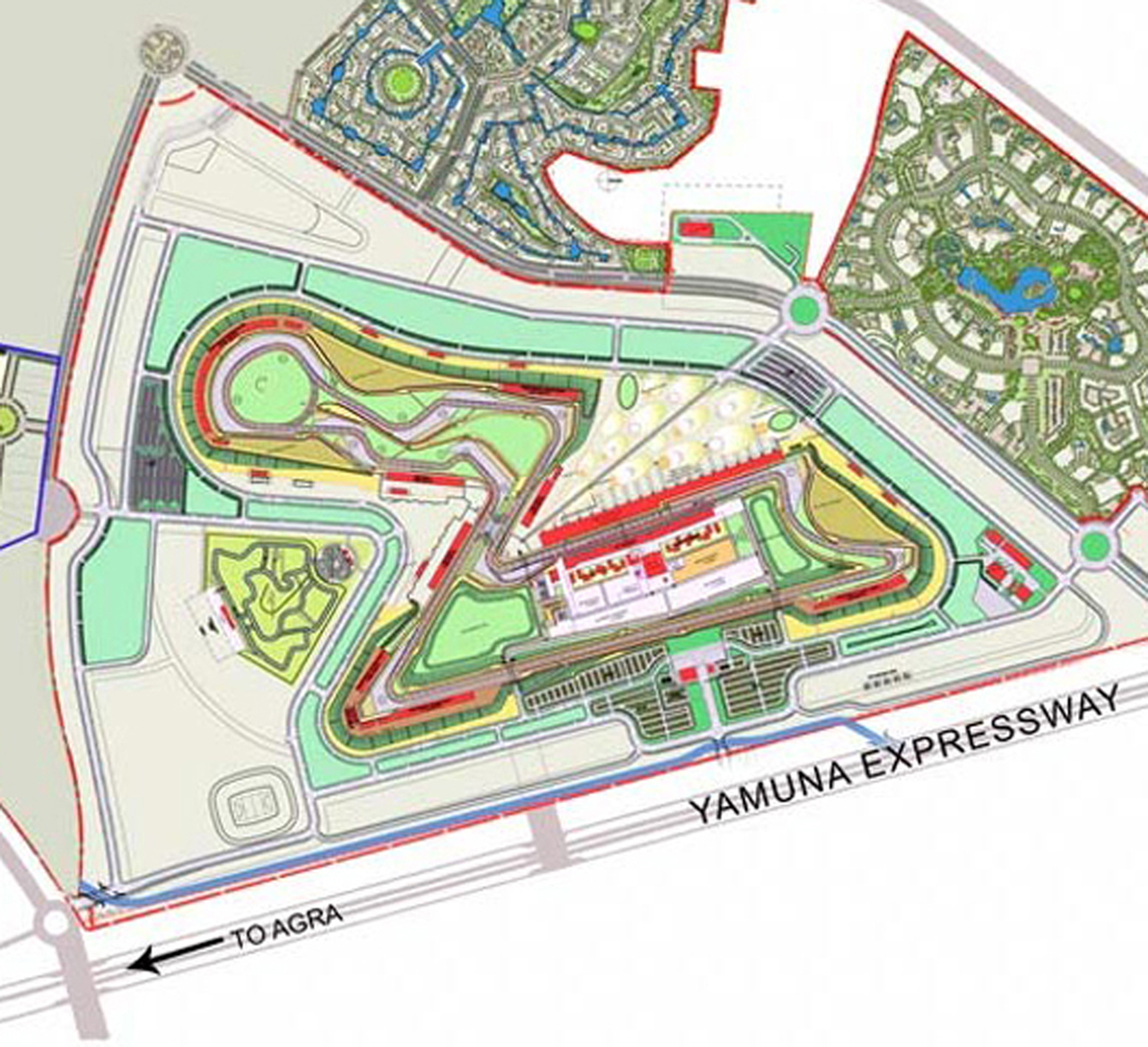 F1インドGP サーキットレイアウト