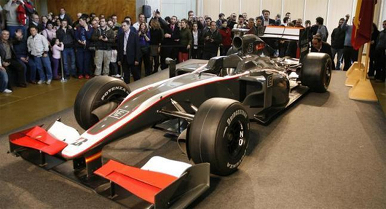 ヒスパニア・レーシング F1マシン（画像）