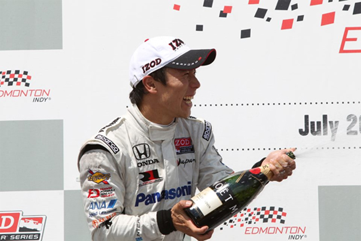 佐藤琢磨 2位表彰台