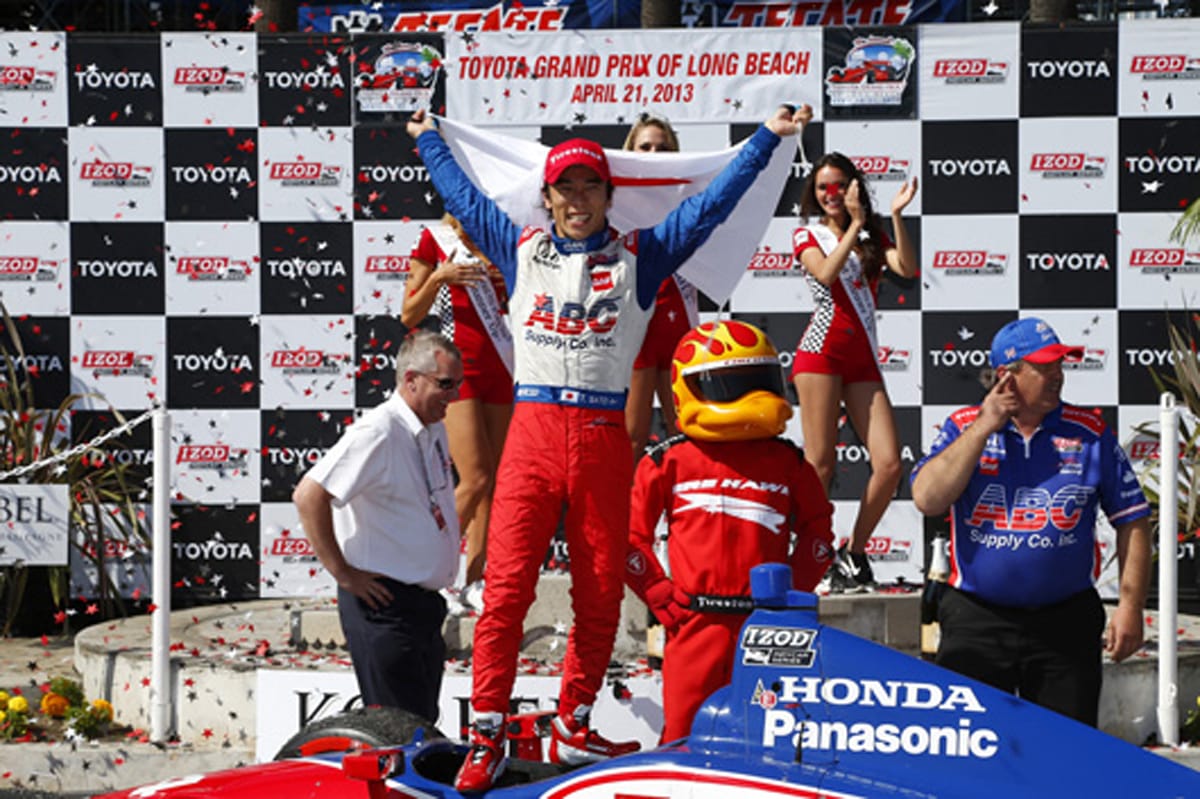 佐藤琢磨、インディカー初優勝！日本人初の快挙！