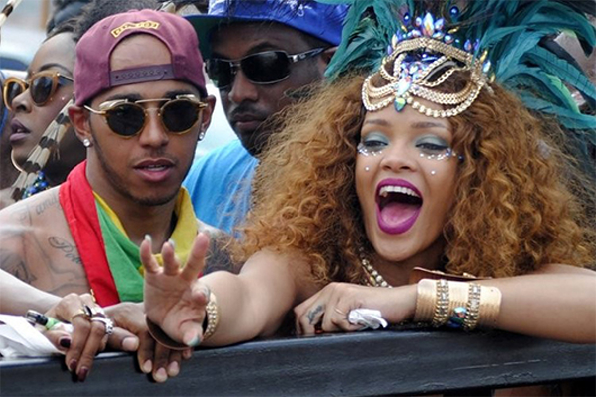 LEWIS HAMILTON RIHANNA