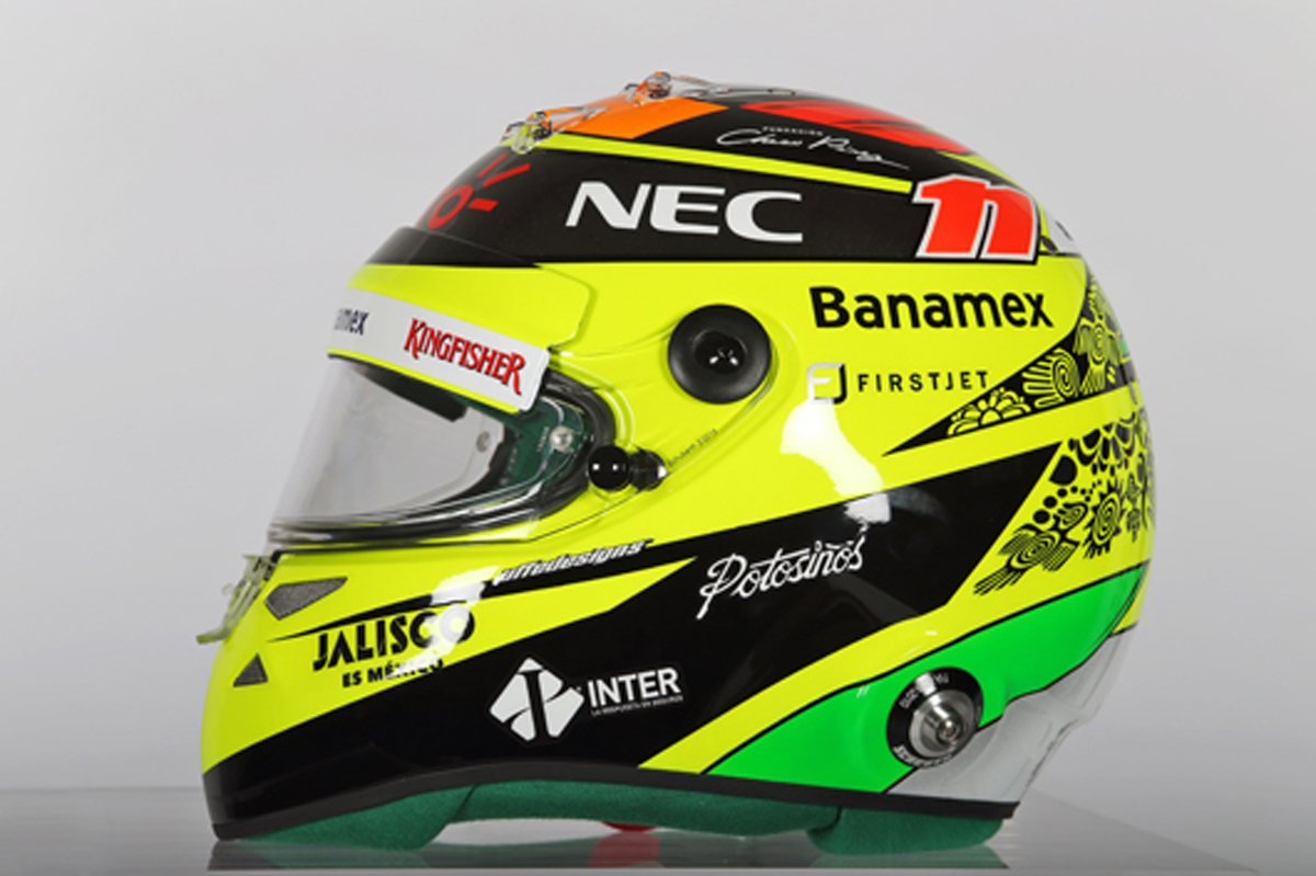 セルジオ・ペレス 2016年 ヘルメット