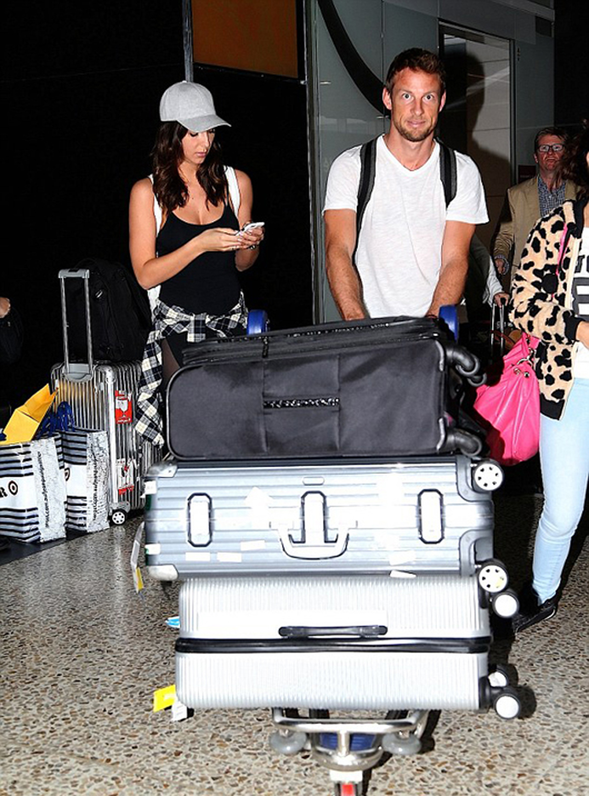 Jenson Button and Brittny Ward