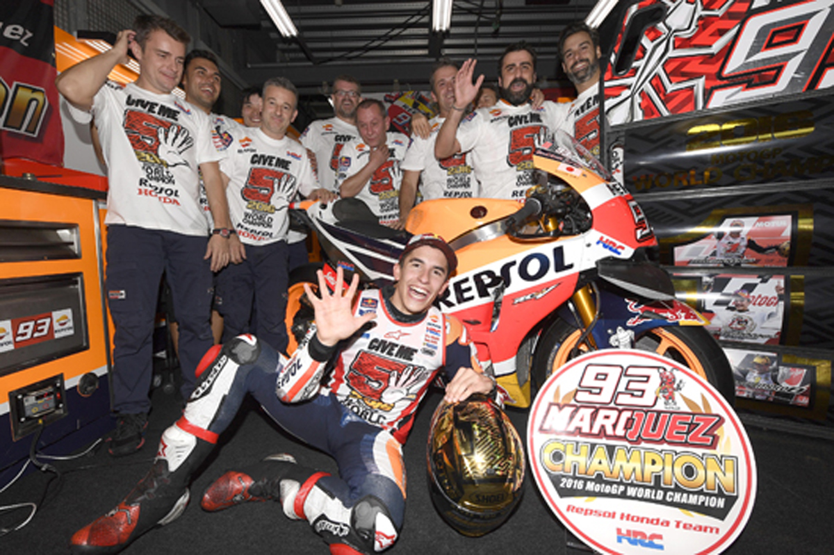 Marc Marquez 2016 MotoGP Champion