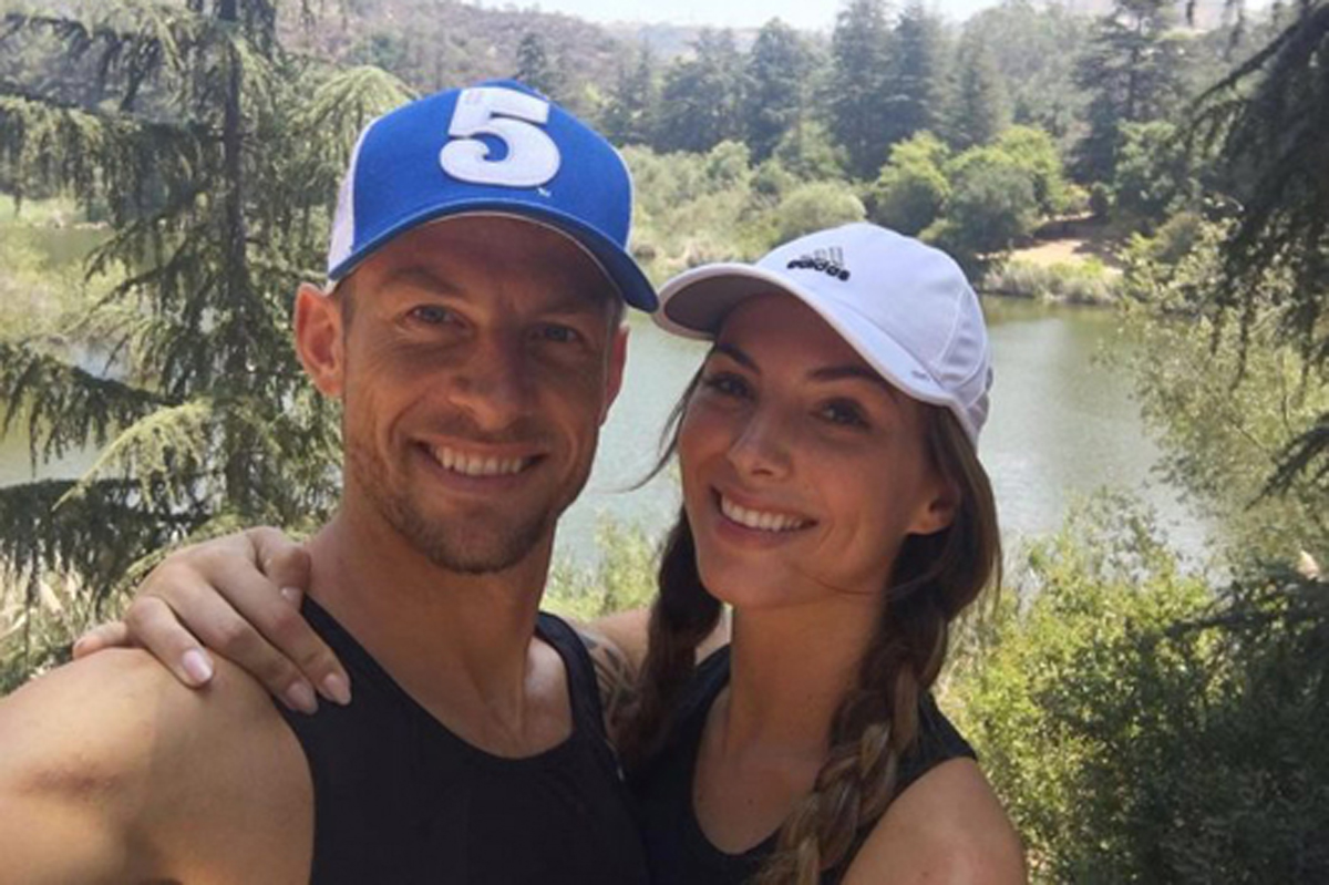 Jenson Button and Brittny Ward