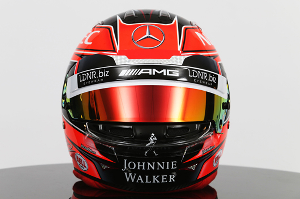 エステバン・オコン 2017年 F1ヘルメット (フロント)