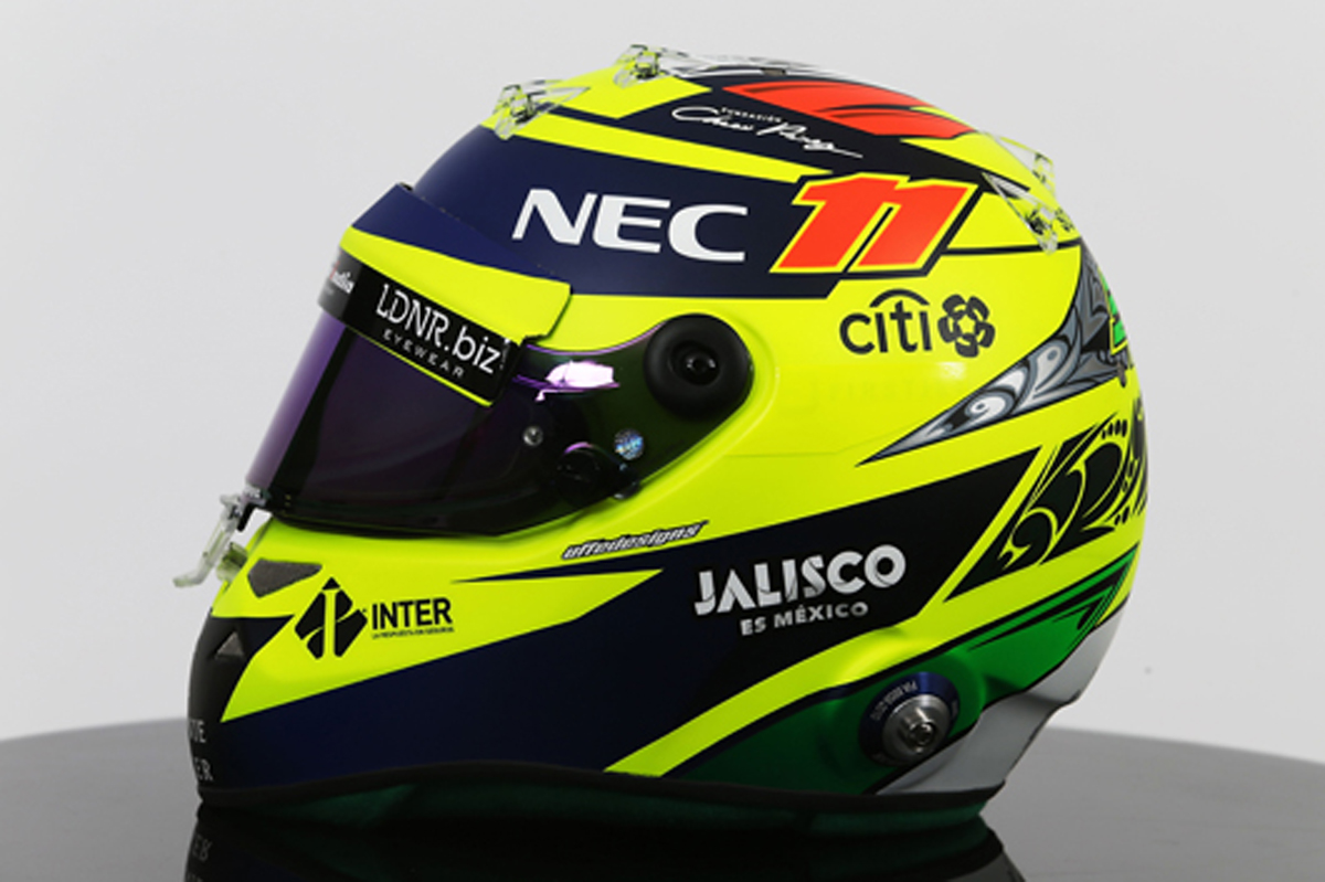 セルジオ・ペレス 2017年 F1ヘルメット
