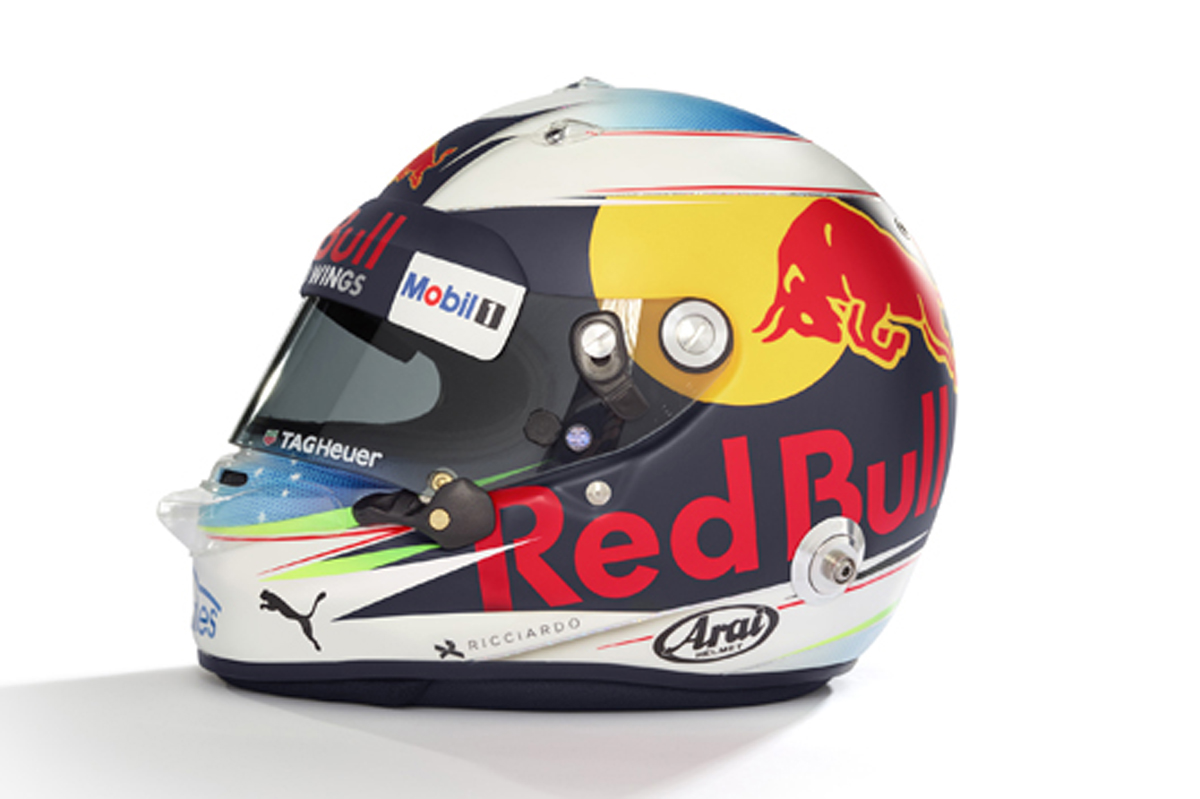ダニエル・リカルド 2017年 F1ヘルメット (サイド)