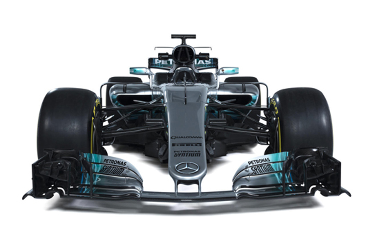 メルセデス W08 画像 (フロント)