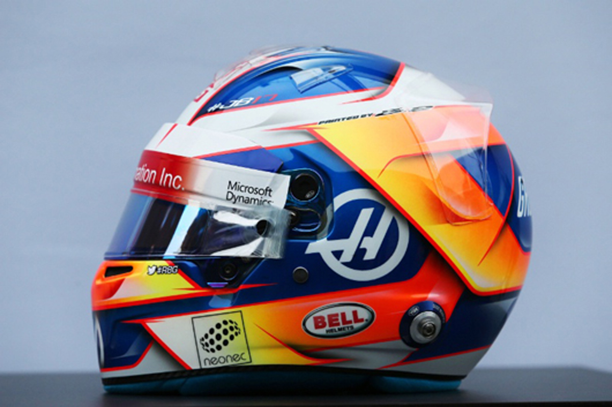 ロマン・グロージャン 2017年 F1ヘルメット