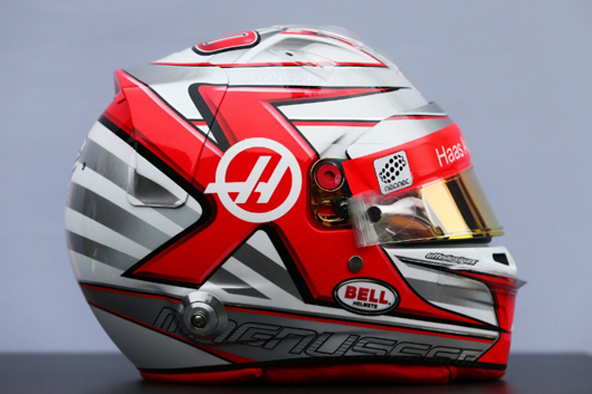 ケビン・マグヌッセン 2017年 F1ヘルメット (サイド)