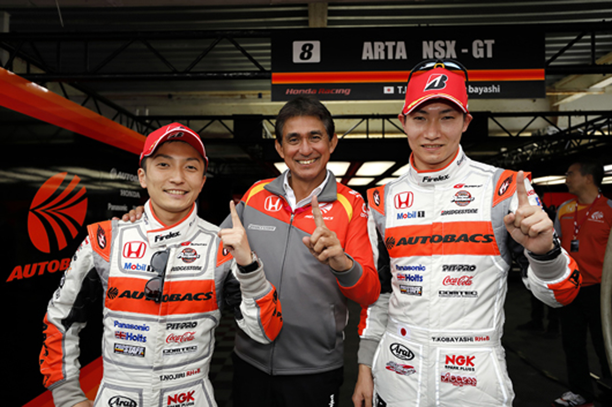 2017 SUPER GT 開幕戦 岡山国際サーキット 予選 : #8 ARTA(野尻/小林)が初陣のNSX-GTをポールポジションに導く