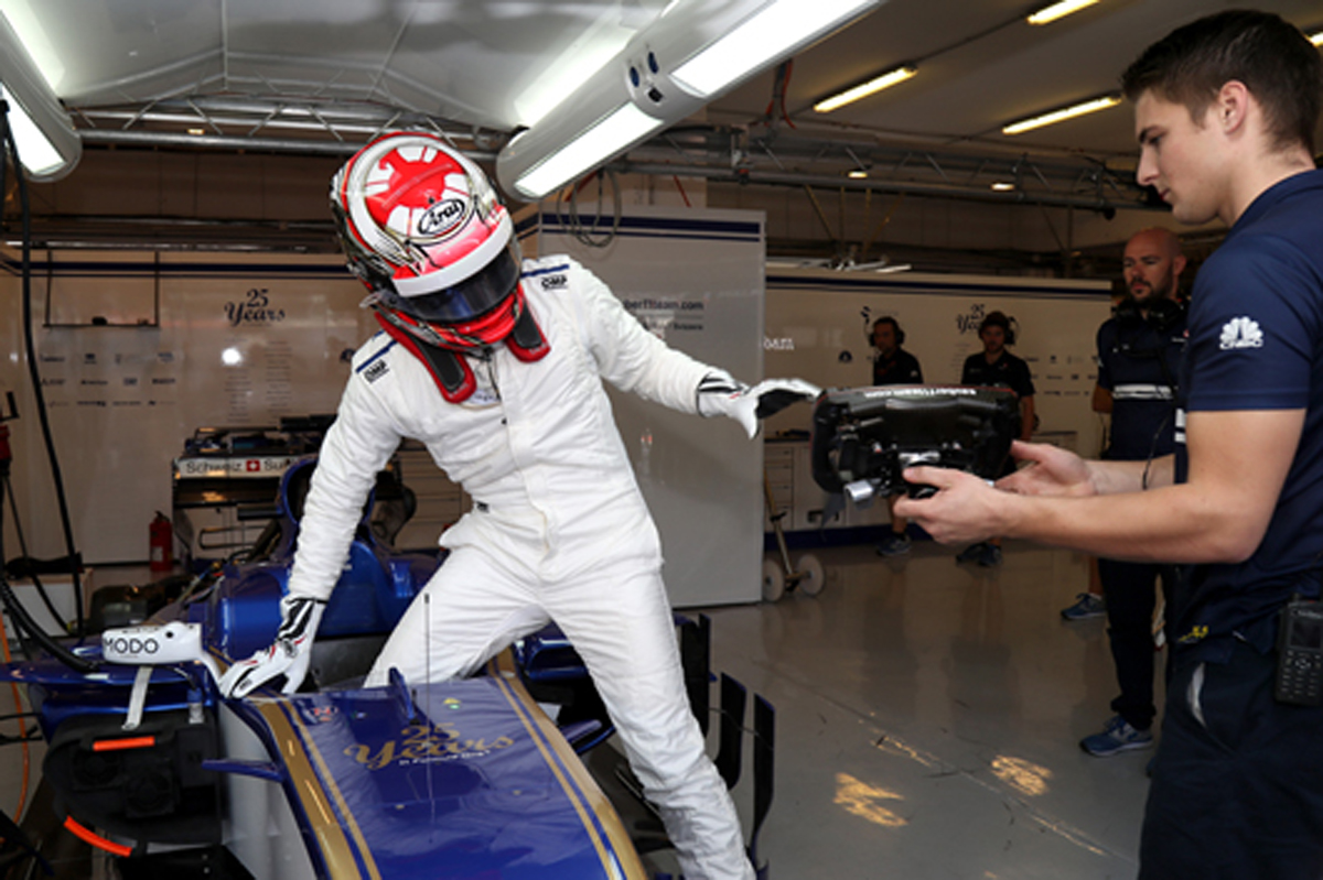 松下信治 F1ハンガリーテスト ザウバー