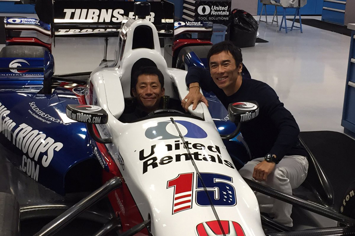 佐藤琢磨と室屋義秀