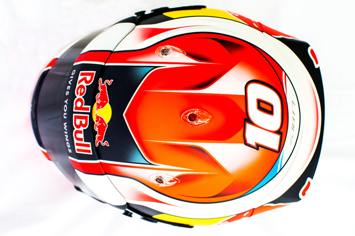 ピエール・ガスリー F1ヘルメット （トップ）