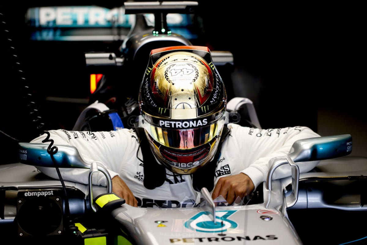 ルイス・ハミルトン 2017年 F1アブダビGP ヘルメット