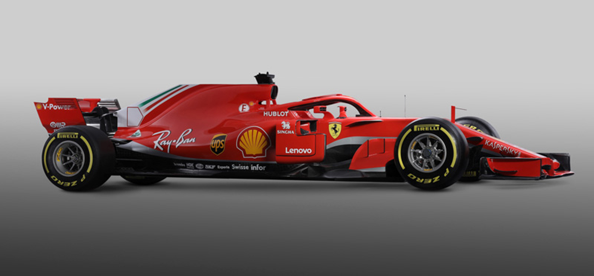 フェラーリ SF71H (サイド)