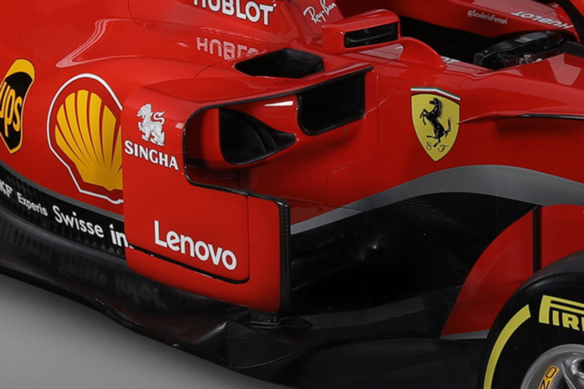 フェラーリ SF71H サイドポッド
