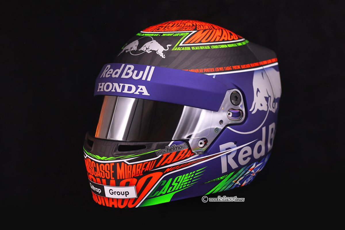ブレンドン・ハートレー F1モナコGP ヘルメット①