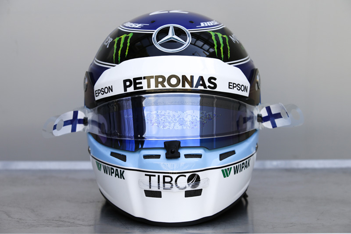 バルテリ・ボッタス 2018年 F1モナコGP ヘルメット