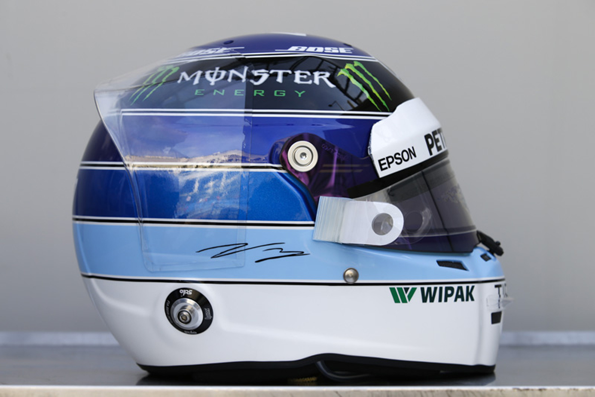 バルテリ・ボッタス 2018年 F1モナコGP ヘルメット ミカ・ハッキネン