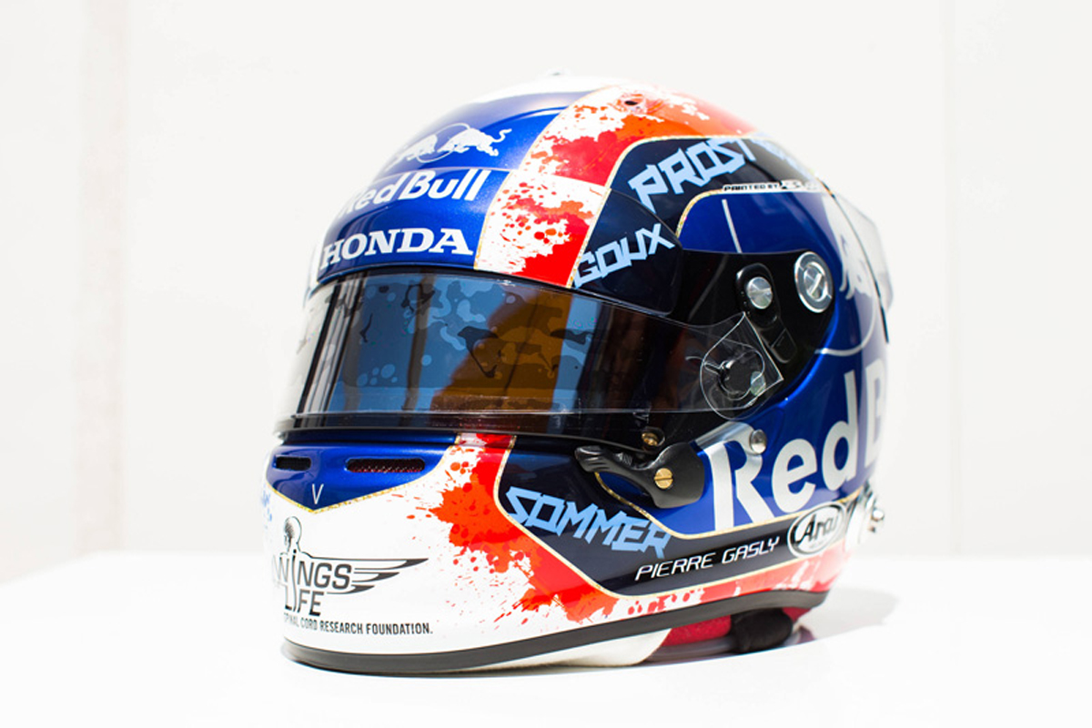 ピエール・ガスリー 2018年 F1フランスGP ヘルメット①