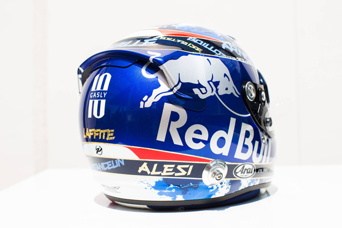 ピエール・ガスリー 2018年 F1フランスGP ヘルメット②