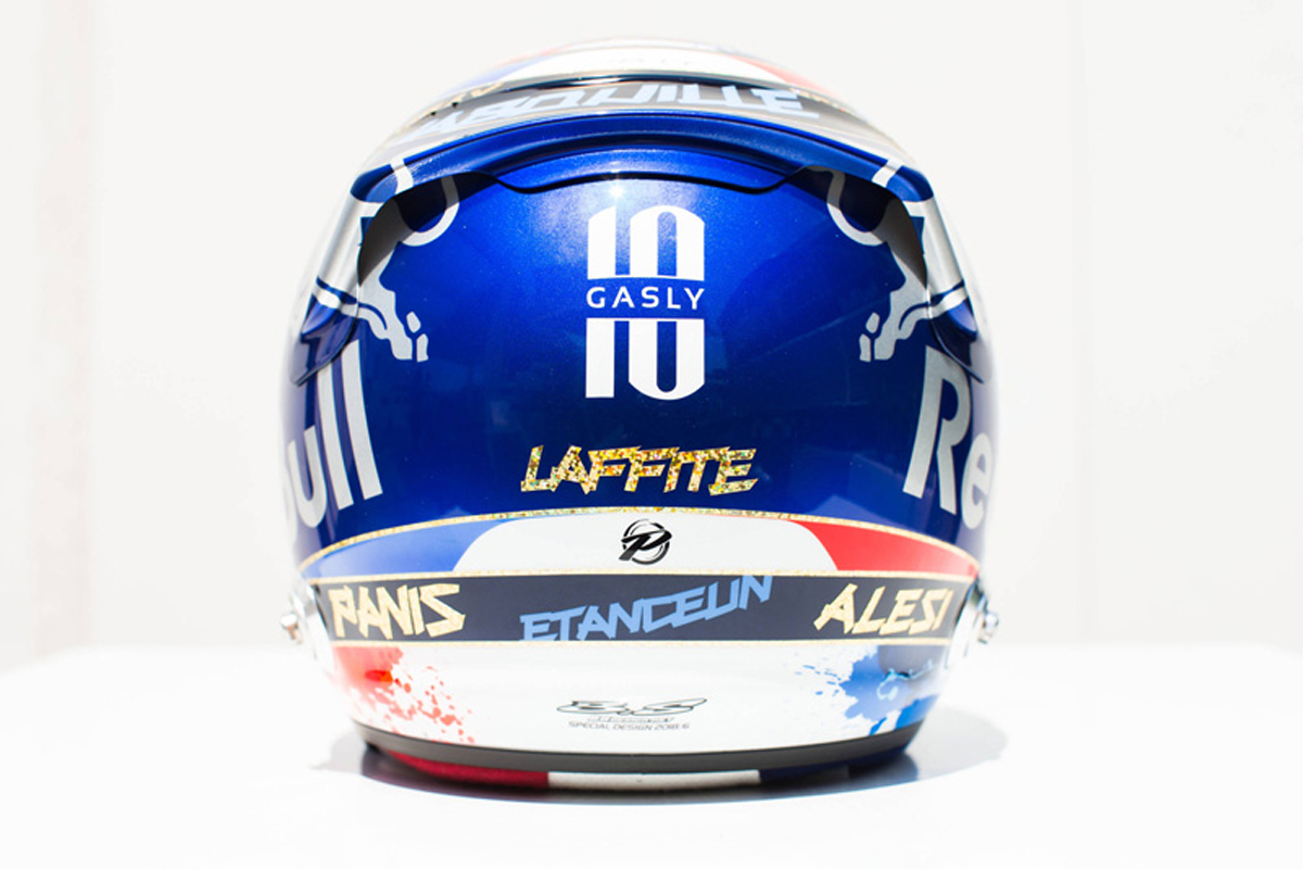 ピエール・ガスリー 2018年 F1フランスGP ヘルメット④