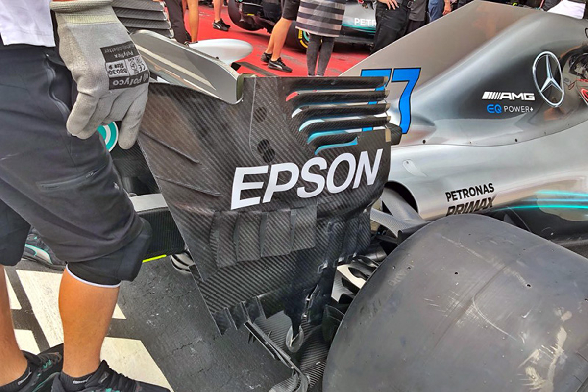 メルセデス W09 リアウイング アップグレード