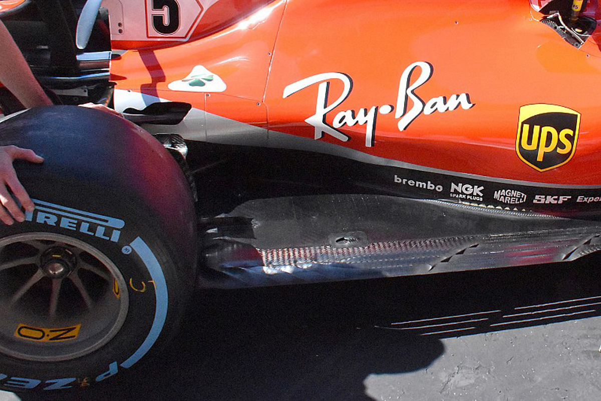 フェラーリ SF71H 新型フロア