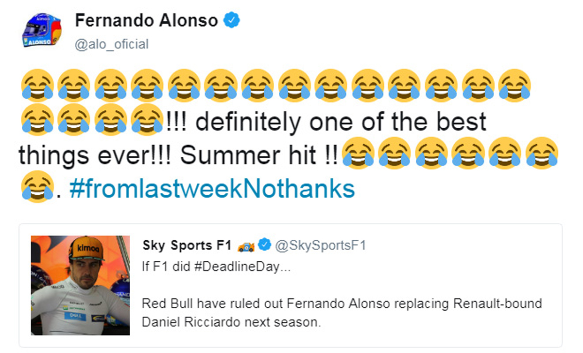 Fernando Alonso Twitter