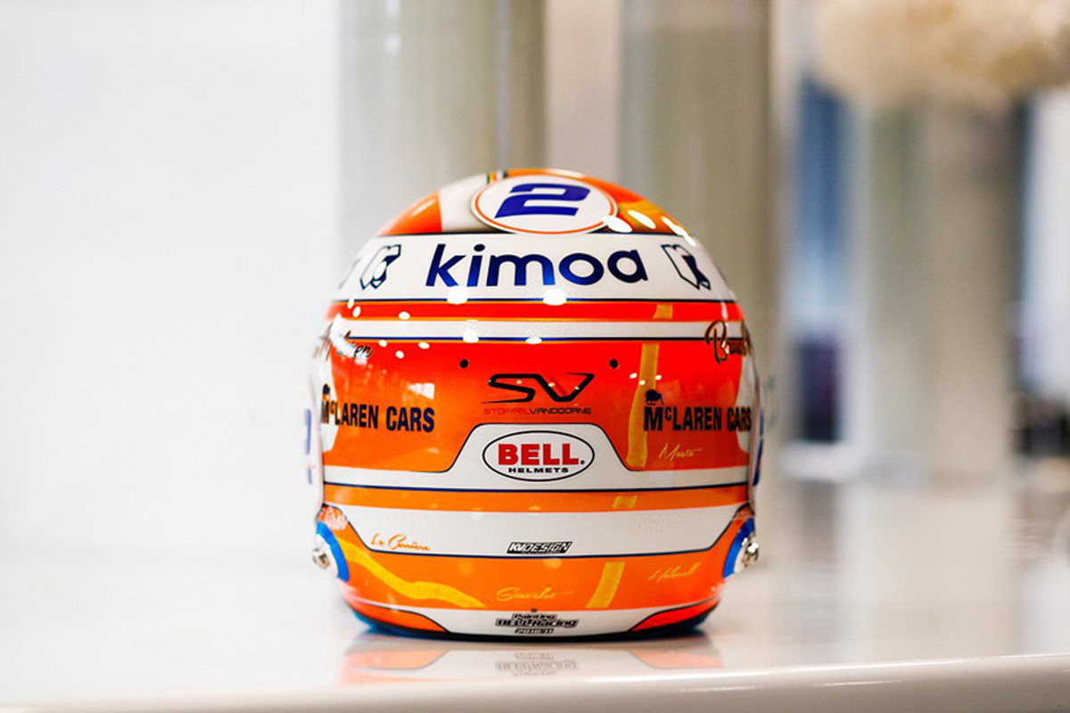 ストフェル・バンドーン 2018年 F1ベルギーGP ヘルメット①
