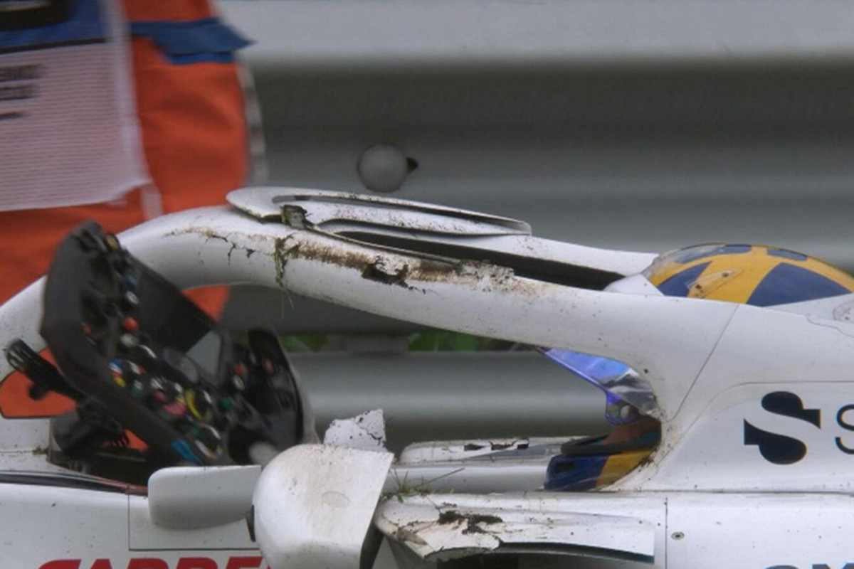 F1イタリアGP マーカス・エリクソン クラッシュ