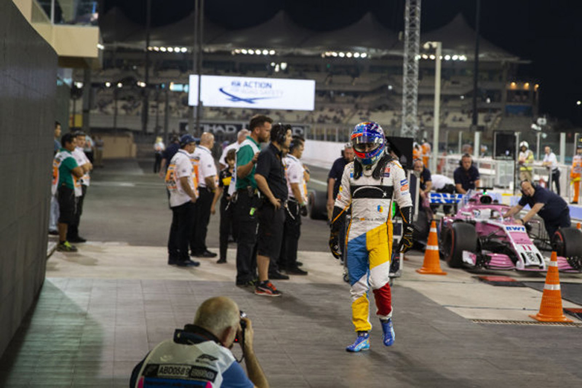 フェルナンド・アロンソ 2018年 F1アブダビGP レーシングスーツ②