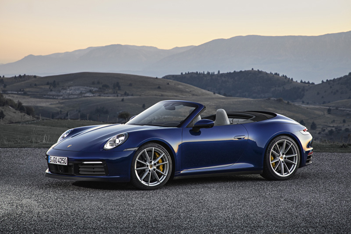 ポルシェ 新型911カブリオレ:初期の911を彷彿とさせるエクステリアデザイン
