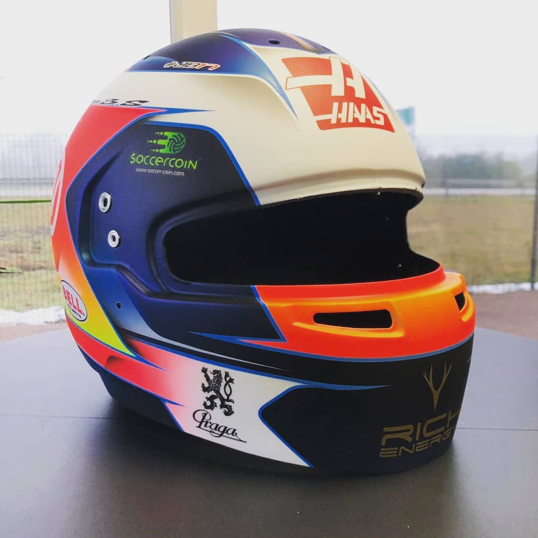 ロマン・グロージャン 2019年 F1ヘルメット