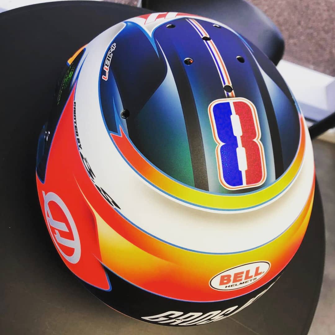 2019年 ロマン・グロージャン F1 ヘルメット