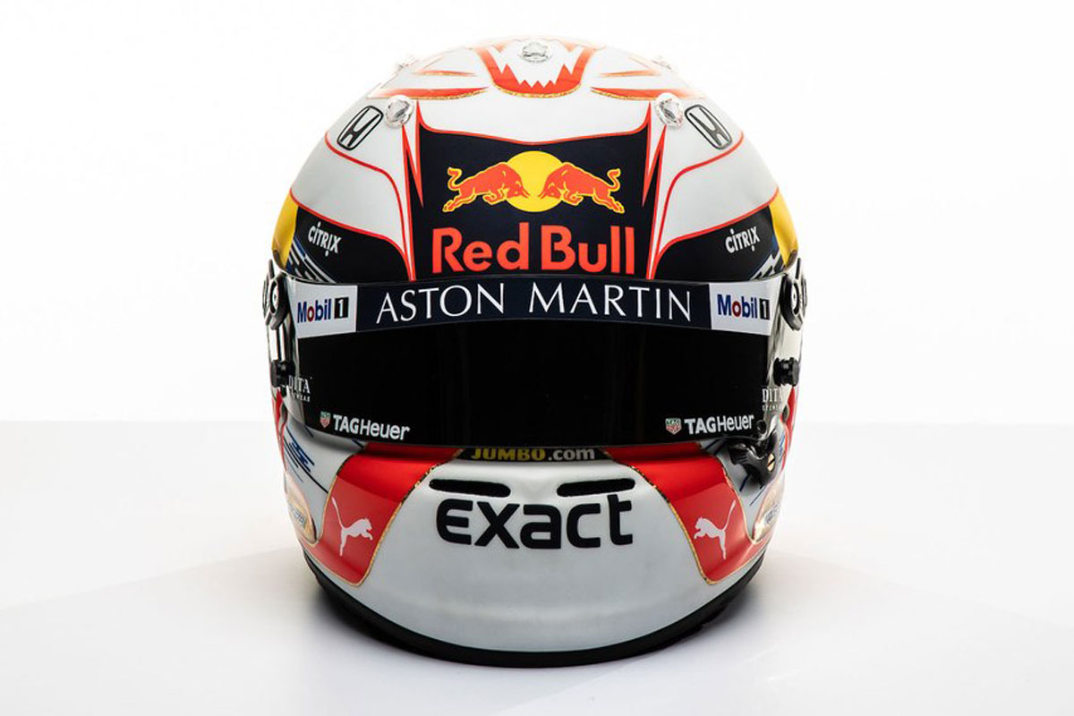マックス・フェルスタッペン 2019年 F1ヘルメット(前面)