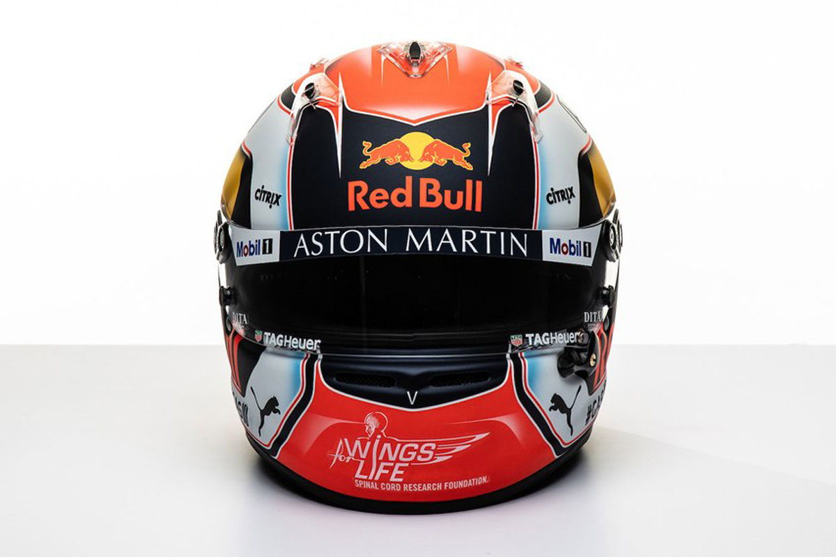 ピエール・ガスリー 2019年 F1ヘルメット(前面)