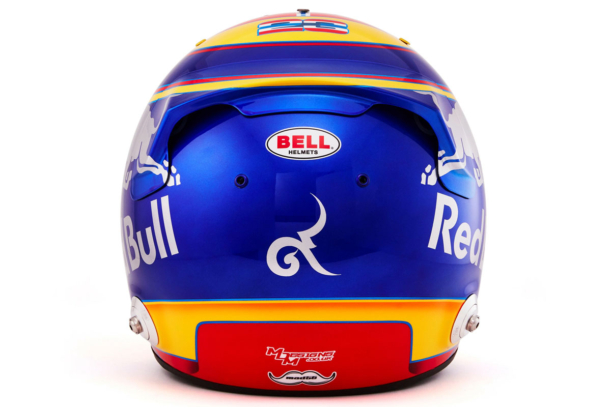 アレクサンダー・アルボン 2019年 F1ヘルメット (背面)