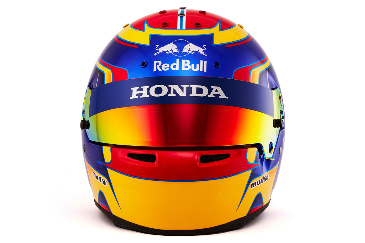 アレクサンダー・アルボン 2019年 F1ヘルメット (正面)