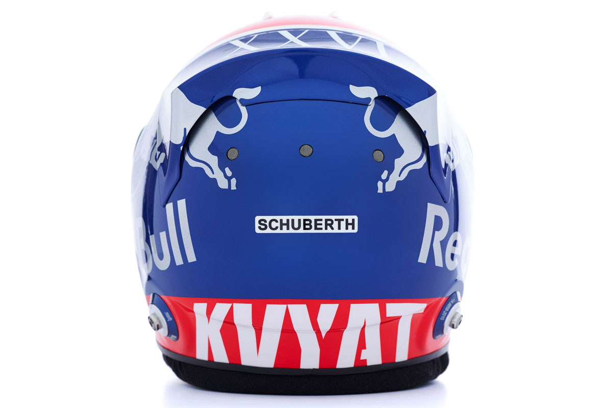 ダニール・クビアト 2019年 F1ヘルメット (背面)