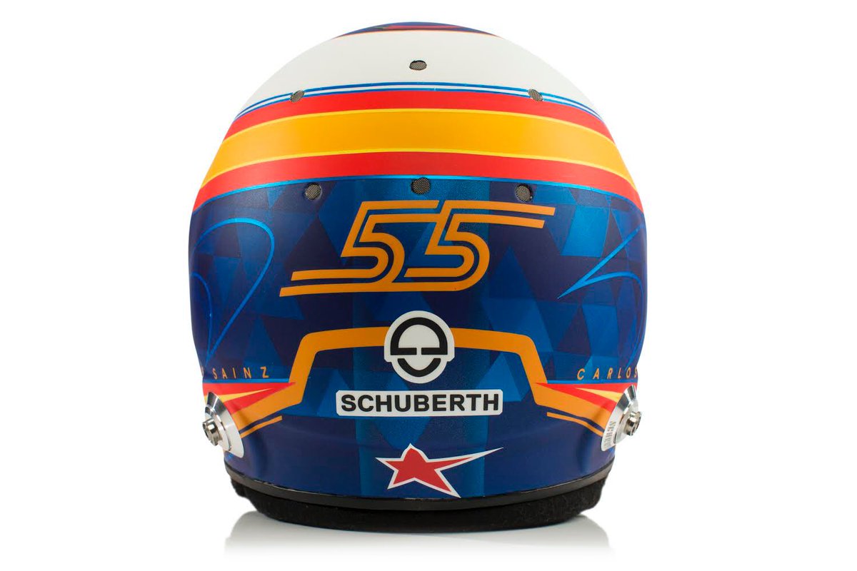 カルロス・サインツJr. 2019年 F1ヘルメット ②