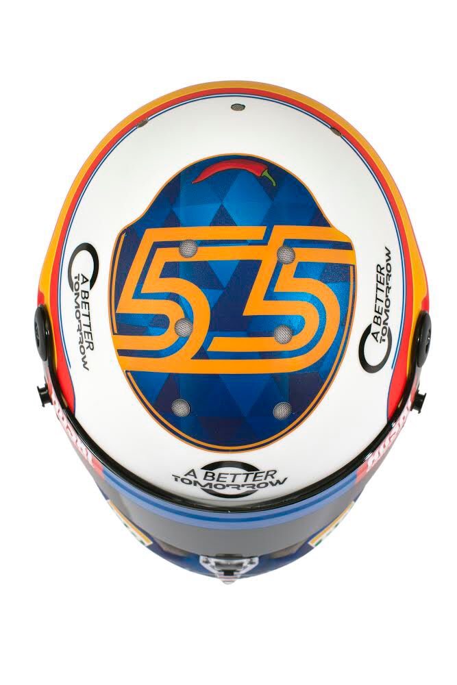 カルロス・サインツJr. 2019年 F1ヘルメット ③