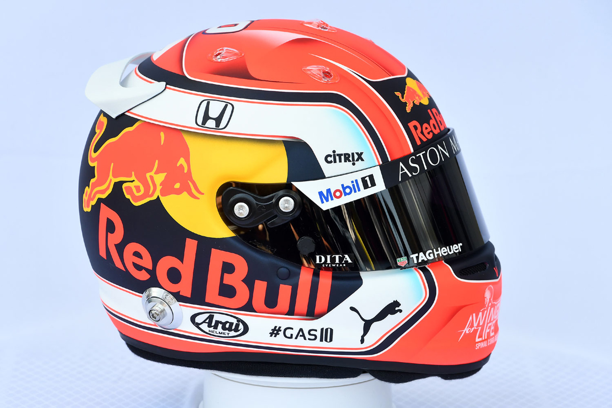 ピエール・ガスリー：2019年 F1ヘルメット