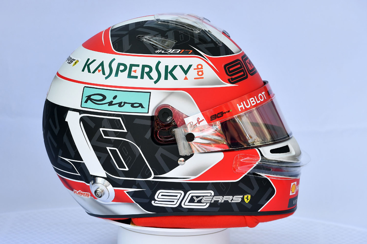 シャルル・ルクレール：2019年 F1ヘルメット