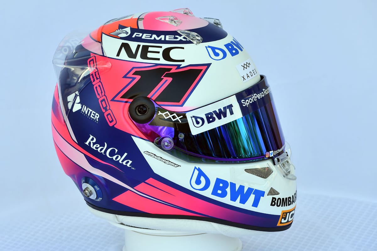 セルジオ・ペレス：2019年 F1ヘルメット