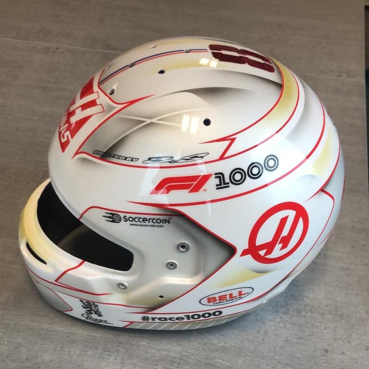 ロマン・グロージャン 2019年 F1中国GP ヘルメット①
