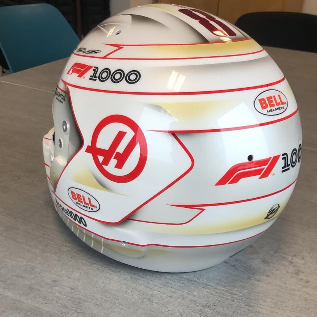 ロマン・グロージャン 2019年 F1中国GP ヘルメット③